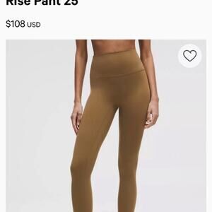 Lululemon align no line HR pant 28”